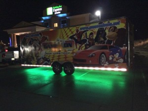 Game On snapped this picture on their way back to Iowa! Awesome Game Truck Under-Glow!
